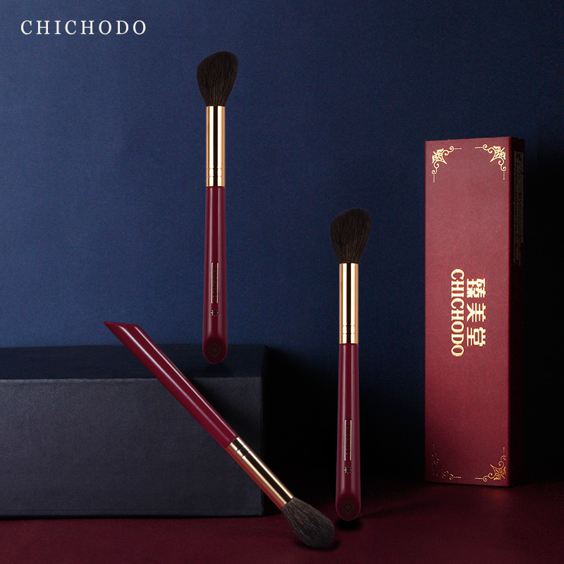 Luxury Skincare And Makeup Brands - ไม่ส่ง-ชุดกุหลาบแดงสุดหรู-แปรงบรอนเซอร์ขนแพะคุณภาพสูง-เครื่องมือเครื่องสำอาง-แปรงแต่งหน้า-ปากกาความงาม